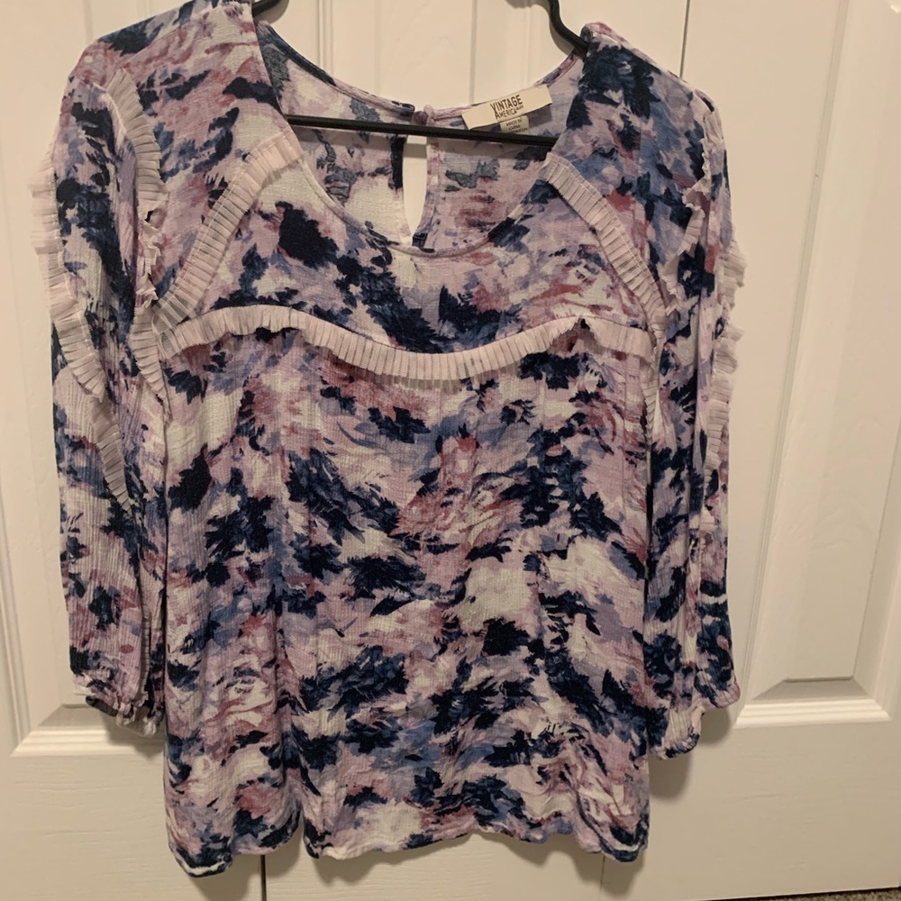 Vintage America Half-Sleeve Floral shirt